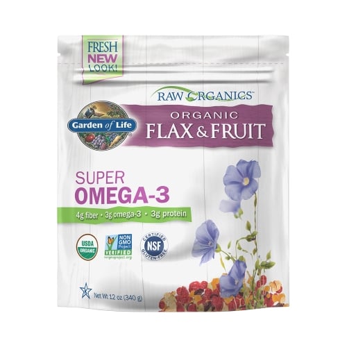 RAW Organics Organic Flax + Fruit 